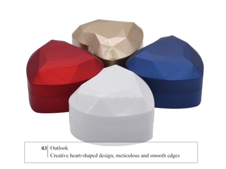 Heart Shaped Ring Box with LED Light