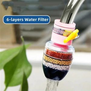6-Layer Faucet Water Filter | Visible Purification Process – Factory Direct