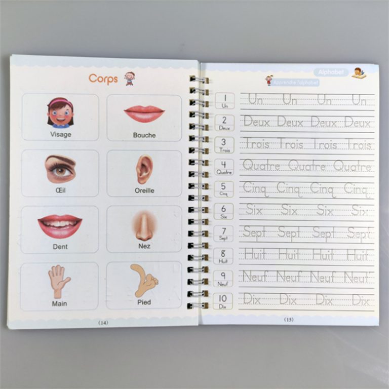 French Practice Copybook Snak Magic Book