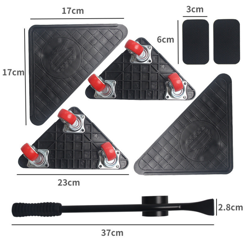 3 Or 4 Wheeled Mover Roller with Wheel Bar Moving Device Tool