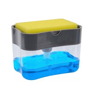 Creative 2 in 1 Manual Press Dish Soap Dispenser