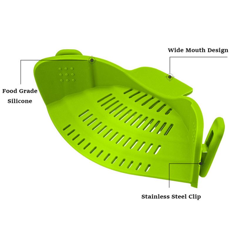 Silicone Clip On Pot Strainer