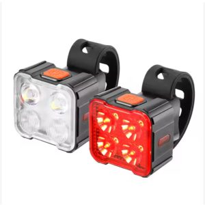 Waterproof USB Rechargeable Bike Light Set (Front & Rear)