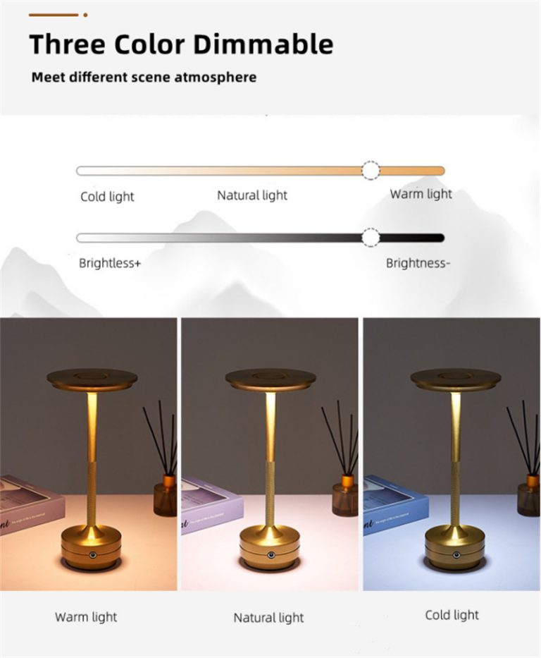 Rechargeable Desk Lamp With Touch Control