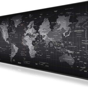 World Map Gaming Desk Mat - Premium Sublimation Printed