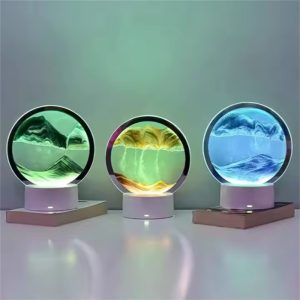 3D Dynamic LED Hourglass Lamp