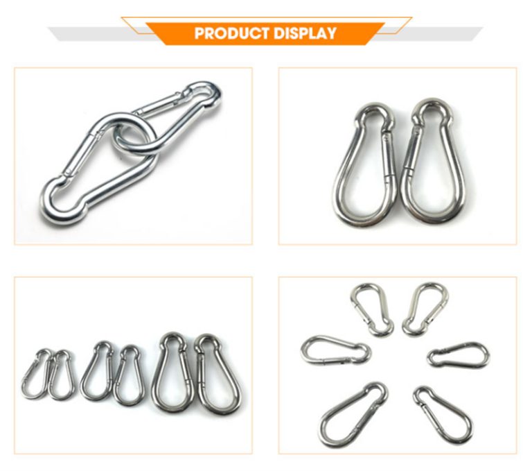 Stainless Steel 304 Spring Buckle (Climbing Safety Hook)​