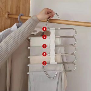 5-in-1 Pants Folding T Shirt Rack Closet Organizer