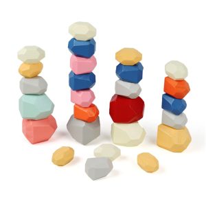 Nordic wooden stacking blocks for babies