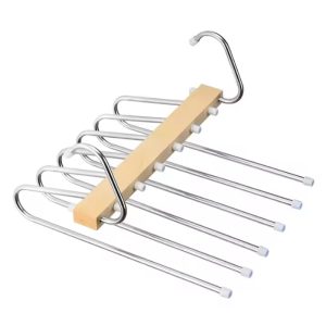 Commercial Foldable Trouser Rack - 5-Tier Stainless Steel