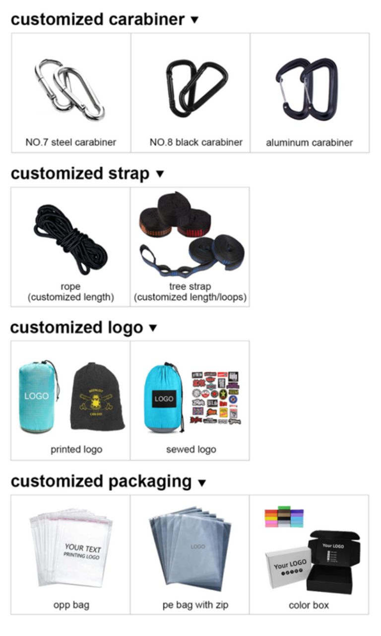 Portable Hammocks Camping for Outdoor Travel Hiking