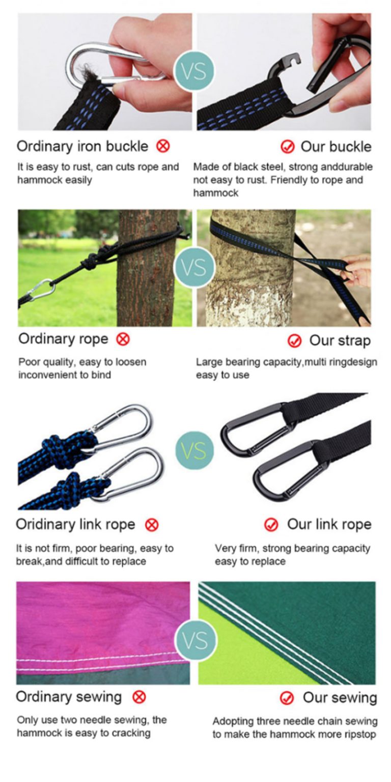 Portable Hammocks Camping for Outdoor Travel Hiking
