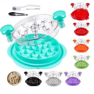 Upgraded Transparent Chicken Shredder Tool (2nd Gen Manual Meat Shredder) ——BPA-Free PP+PC Material · Non-Slip Design · 6 Color Options——