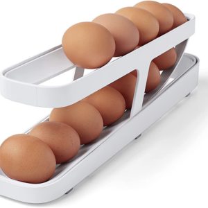 2-Tier Stackable Refrigerator Egg Organizer