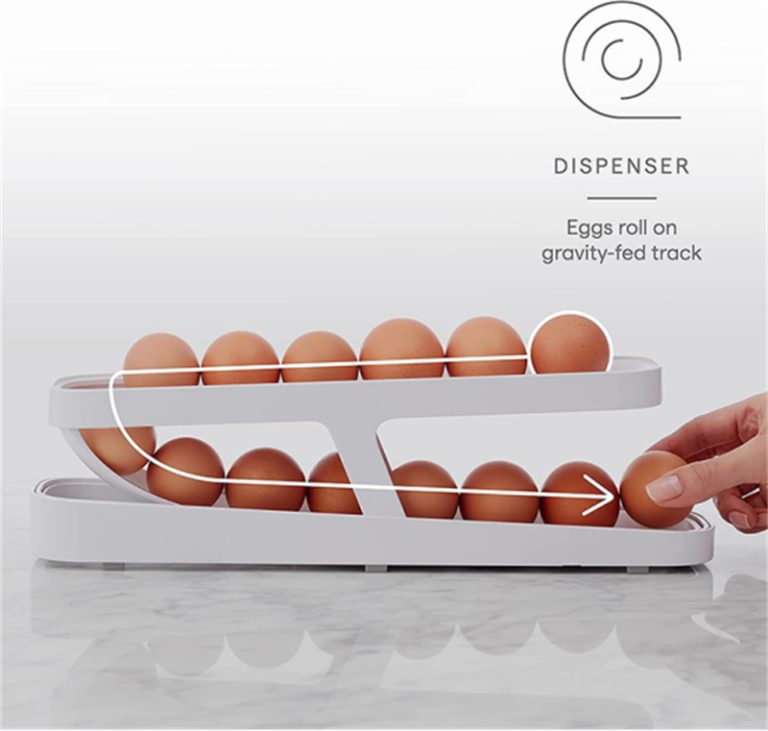 2-Tier Stackable Refrigerator Egg Organizer