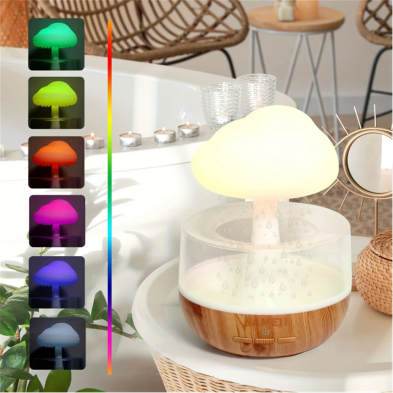 Rain Cloud Ultrasonic Humidifier with 7-Color LED