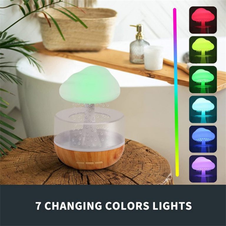 Rain Cloud Ultrasonic Humidifier with 7-Color LED