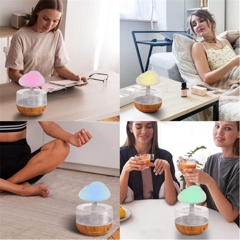 Rain Cloud Ultrasonic Humidifier with 7-Color LED