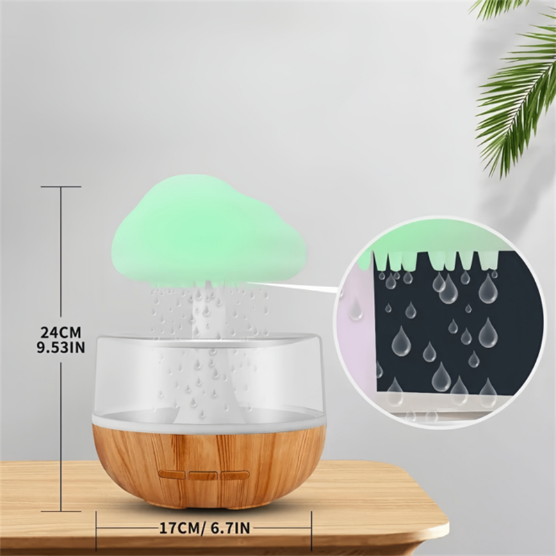Rain Cloud Ultrasonic Humidifier with 7-Color LED