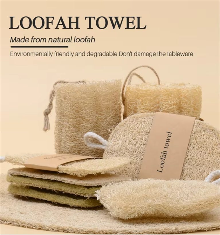 100% Biodegradable Natural Loofah Sponge