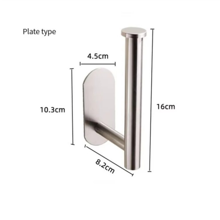 No-Drill Adhesive Roll Paper Holder