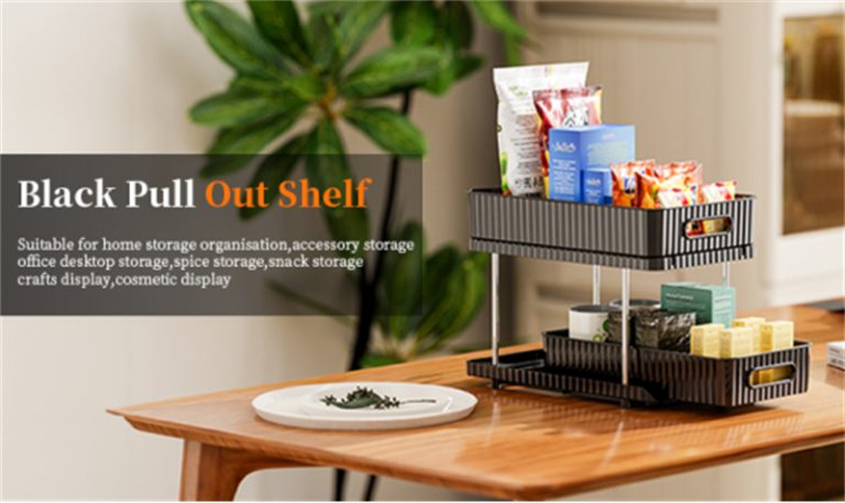 Stainless Steel & Transparent PET Storage Shelf