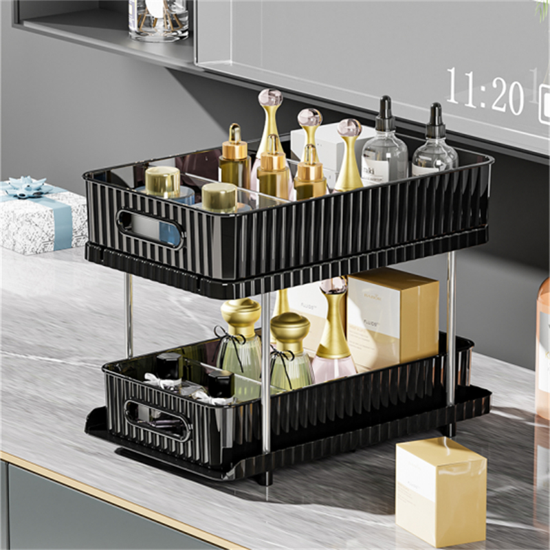 Stainless Steel & Transparent PET Storage Shelf