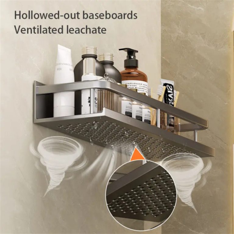 Wall-Mounted Storage Rack (Perforation-Free)