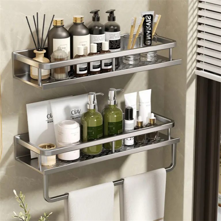 Wall-Mounted Storage Rack (Perforation-Free)