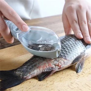 Fish Scale Remover Brush (Quick-Clean & Dishwasher Safe)