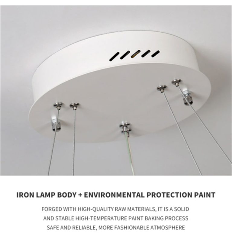 Modern 3-Ring LED Chandelier