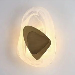 Scandinavian Wall Lamp – Minimalist Glass & Iron LED Light (110V/220V)