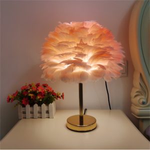 2025 New Feather Table Lamp | Nordic Ins-style Ambient Light