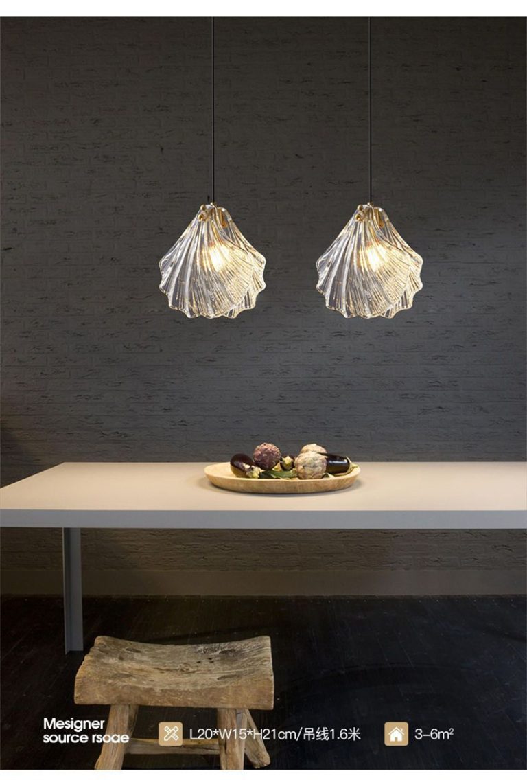 Modern Shell Pendant Light
