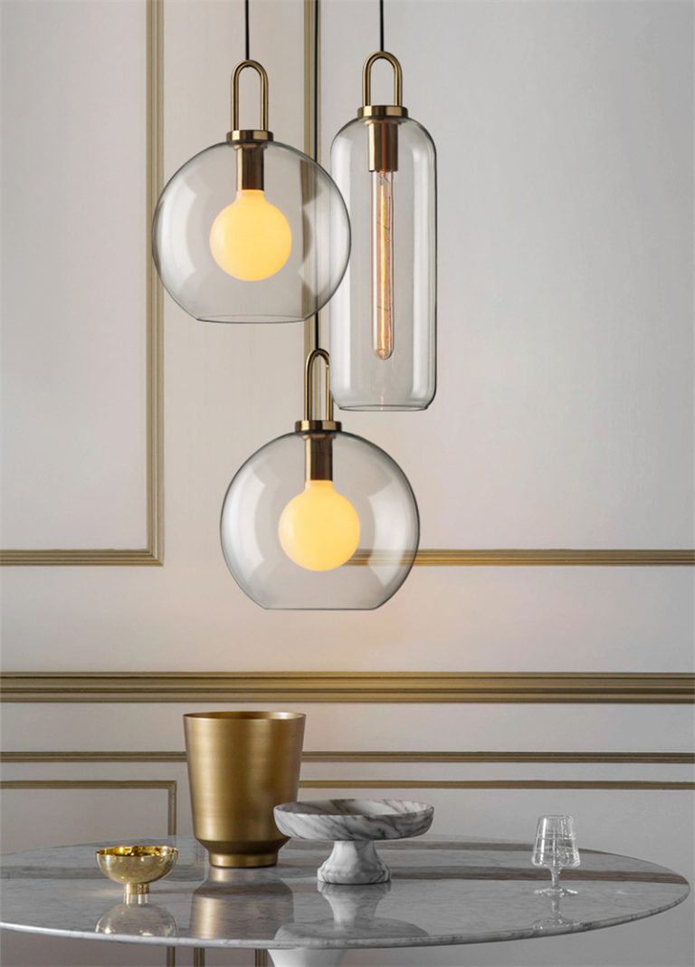 Nordic Minimalist Glass Pendant Light