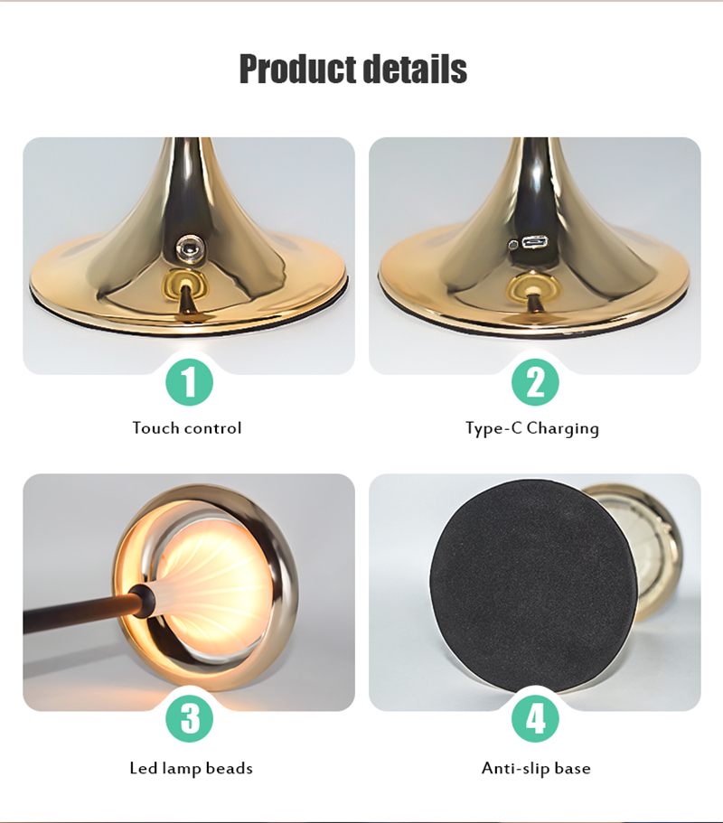 Cordless table lamp