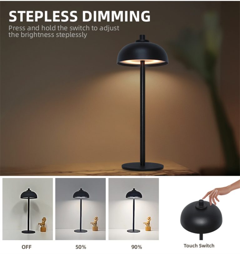 Rechargeable LED Dimmable Cordless Table Lamp