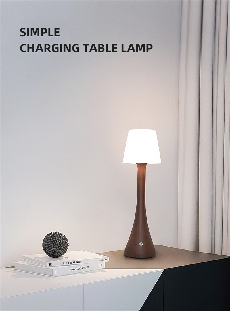 Portable touch-control table lamp for wedding decor