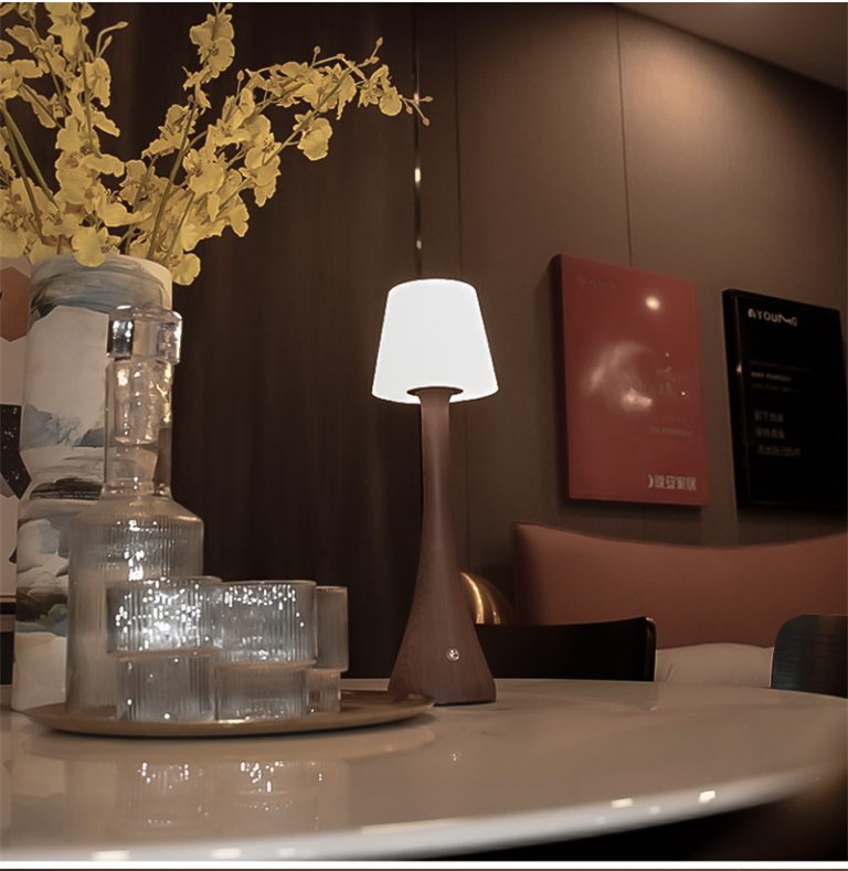 Portable touch-control table lamp for wedding decor