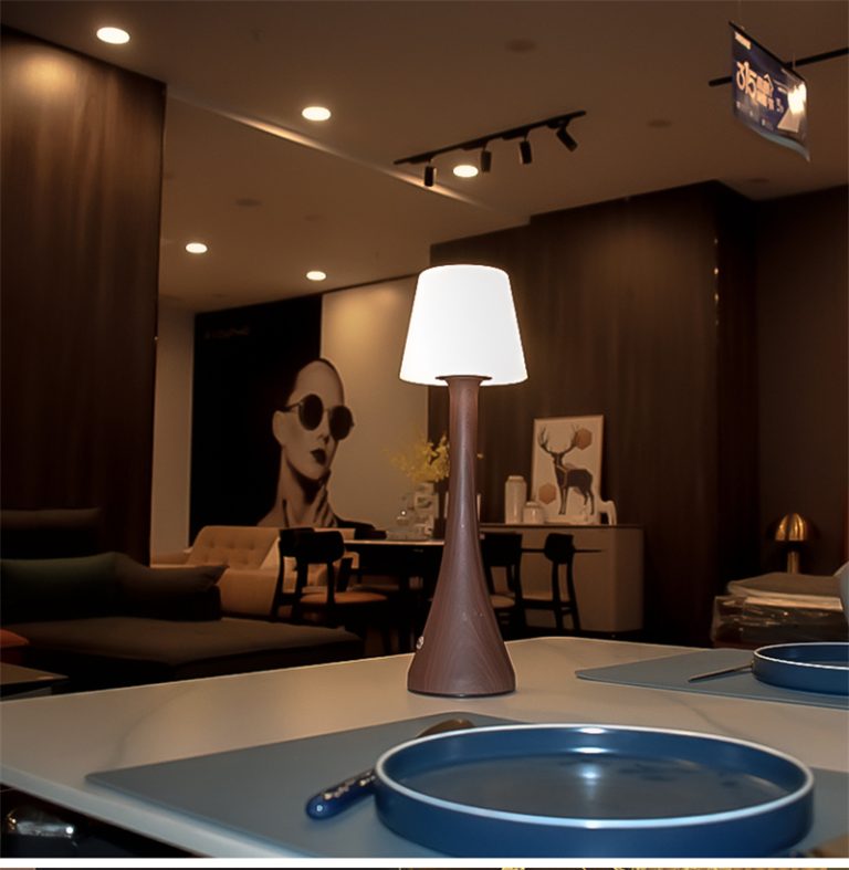 Portable touch-control table lamp for wedding decor