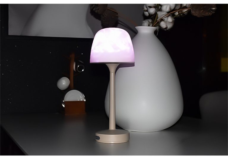 High Foot Water Grain RGB Atmosphere Table Lamp with Ripple Effect