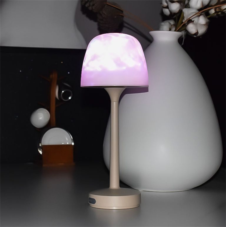 High Foot Water Grain RGB Atmosphere Table Lamp with Ripple Effect